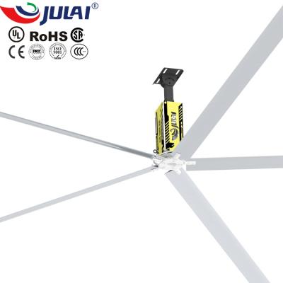 China Hotels JULAI RTS 7.3m/24ft HVLS industrial ceiling fan for maker factory with 5 6 8 10blades for sale