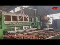 Paper Pulp Rotary Egg Tray Machine 450kg/h 200kw With Automatic Counting