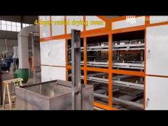 4 molds forming reciprocating machine metal dryer showing