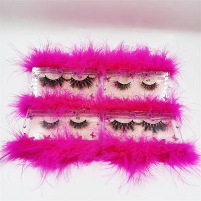 China Clear Material Luxury Thick Lash Display Box Acrylic Logo Box Eyelash Slide Case Printing Mink Lashess Eyelash Box Butterfly for sale