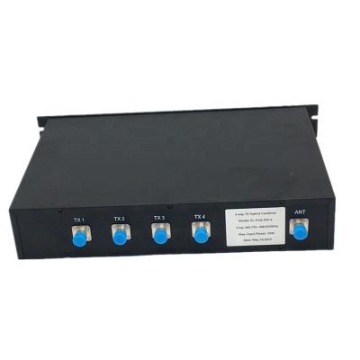 China Hybrid TX Combiner UHF 4 Channel Transmitter Combiner For Radio Repeater 88X482.6X300mm for sale