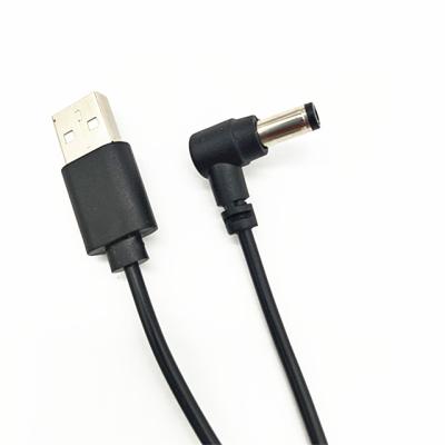 China PVC OEM 5521 Male 90 Degree Bend To USB DC Power Cable USB Cable DC for sale