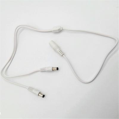 China Two white female 5.5 x 2.1MM power DC power cables plus two male 