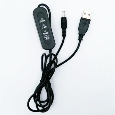 China PVC DC Power Supply Tie Down Usb Cable Temperature Switch Three Stage Control Line for sale