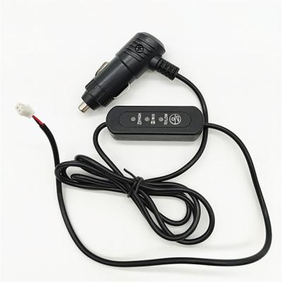 China Lighter PVC OEM 12v DC Power Car Cable Car Cigarette Lighter Power Cable For Heating Pad for sale