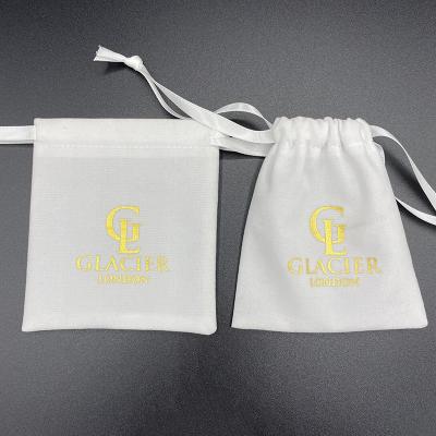 China jewelry & Watch & Exquisite Logo Velvet Jewelry Bag Drawstring Eyewear Pouch Small Storage Bag Custom Jewelry Packaging Bags for sale