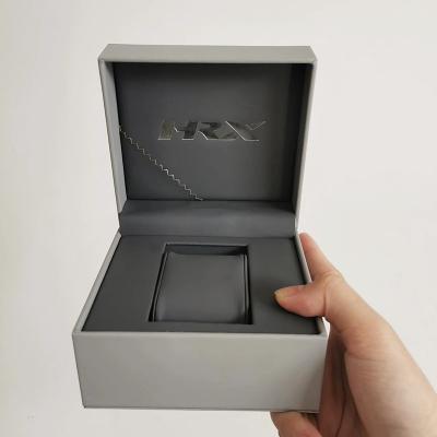 China Cheap Custom Made Luxury OEM Men's PU Leather Watch Set Gift Box Pack Watch Box Gift Packaging Cardboard Paper Box With Logo For Retail for sale