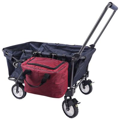 China The Other Good Sale Folding Baby Mini 7 Inch PU Foam Hand Cart Wheel Garden Wagon Folding Beach Wagon for sale