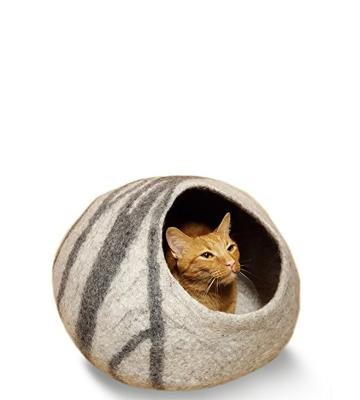 China Best Selling Custom Ball Waterproof Bad Cat Felt Doll Detachable Washable Bed Cav Sleeping Room Cave Pet Ball for sale