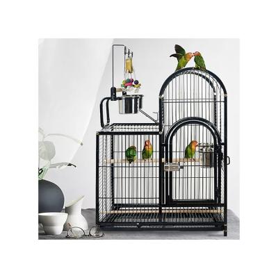 China Large Breathable Round Butterfly Welded Wire Breeding Parrot Cage Birdcage Outdoor Wholesale Breathable Wrought Iron Stainless Steel for sale