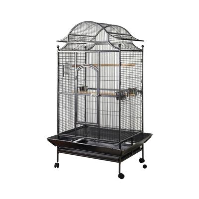 China Large Breathable Wooden Small Animal House Outdoor Aviary Bird Cage With Nesting Box for sale