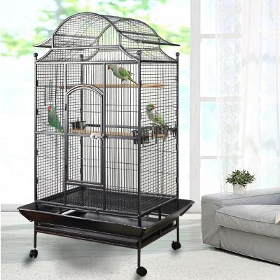 China Wholesale New Design Breathable Three Layer Pet Parrot Bird Cage Large For Cheap for sale