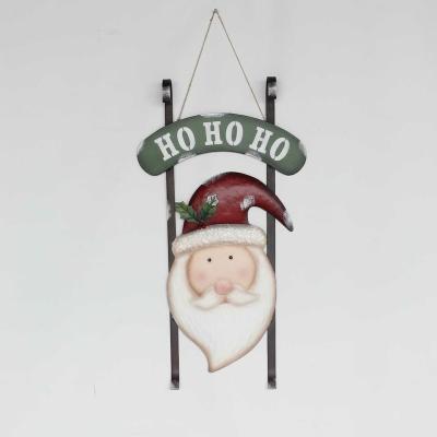 China America Painting Ornaments Outdoor Metal Wall Hanging Garden Christmas Ornaments For Garden for sale