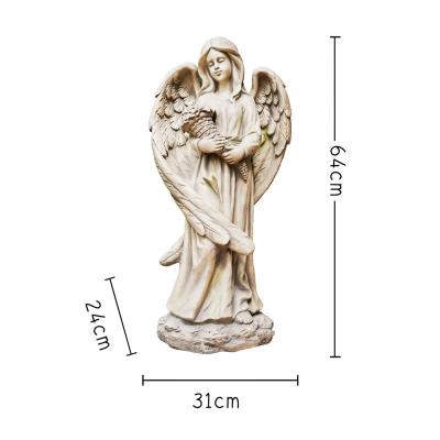 China Europe Garden Statues, Angel Decor Garden Figurine, Outdoor Craft Antique Garden Resin Statues Perfect For Outdoor Patio Decor for sale