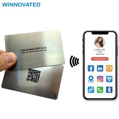 China Waterproof / Waterproof Custom VIP Phone Revealed Metal RFID Smart Membership Card for sale