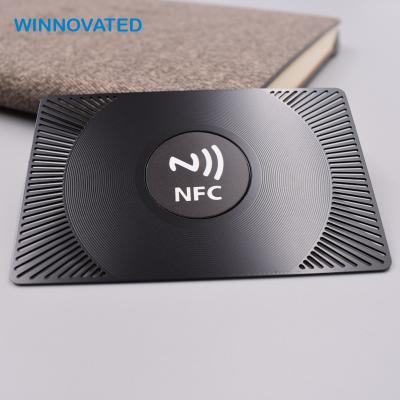 China Waterproof / Waterproof Metallic Rf Detecting Business Metal Digital ID Card With We Code for sale