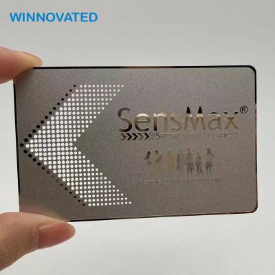 China China Authenticity Die Cut Silver Business Business Calling Cards Metallic Printing for sale