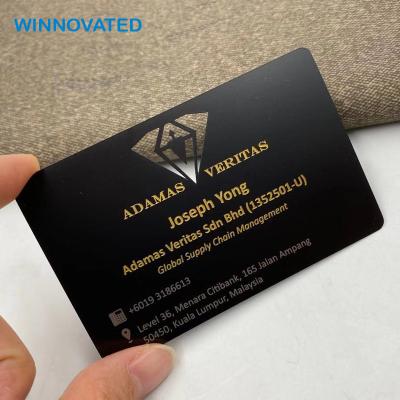 China China 0.8mm Double Sided Black Blanks Business Sublimation Metal Card for sale