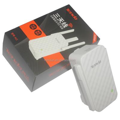 China TENDA A12 300Mbps WiFi Channel Wireless Supplement Signal Strengthening In Home Office Repeater With Three 5dBi External Antenna for sale