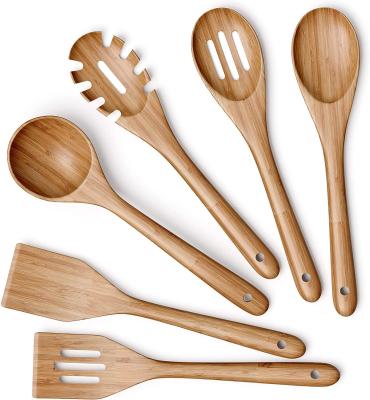 China New Viable Hot Selling Wooden Spoon Long Handle Kitchen Utensil Spoon For Kitchen for sale