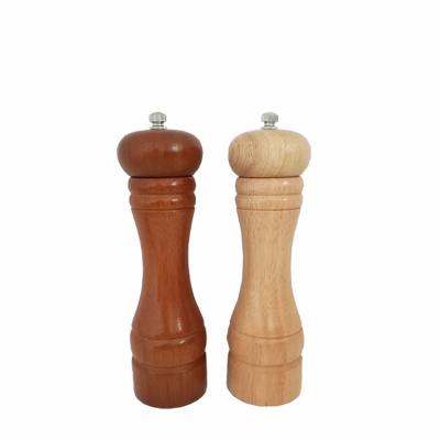 China Salt and Pepper Stored Pepper Grinder Acacia Wood Pepper Mill Shaker Tableware for sale