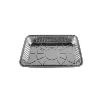 China 2360ML Aluminum Foil Moisture Proof BBQ Plate Disposable Roasted Crawfish Roasted Fish Take Out Package Tin Box Rectangular Container for sale