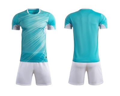 China Breathable Soccer Training Suit Custom Soccer Jersey Sets Youth Adult And Kid Soccer Jersey Running Soccer Suits for sale