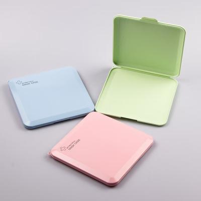 China Customized logo folding pp fold antibacterial portable face mask container holder case storage box for sale