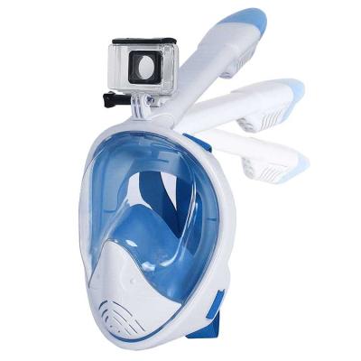 China Colorful Anti Fog Quality Diving Mask Customized Snokel And Sets Review Professional Full Face Ear Plugs Snorkel Mask With Go Pro Mount for sale