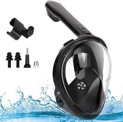 China Casfansta Supply China Support Camera View Anti Fog Foldable Scuba Diving Mask Waterproof Snorkel Mask 180 Degree Full Face for sale