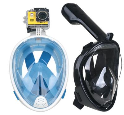 China Latest 180 wide view tubeless design using the top dry snorkel technology 180 full face air vent mask for sale