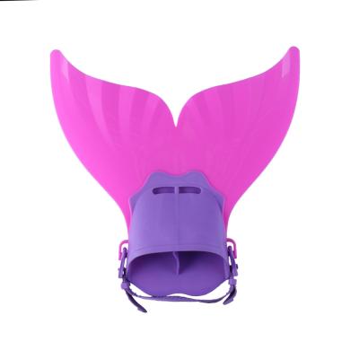 China Amazon Convenient Hot Selling Soft Rubber Monofin For Kid Mermaid Swim Fins OEM Adjustable Underwater Fins for sale