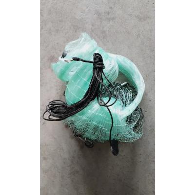 China 10ft monofilament cast net nylon lead sinker fishing net cord 0.5mm American fishing cast net Te koop