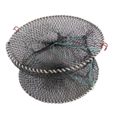 China Strong Strength CRAB TRAP FISHING TRAPS LINE ACCESSORIES LOBSTER SHRIMP CAGE BAIT FISHING CRATE net FOLDED for sale