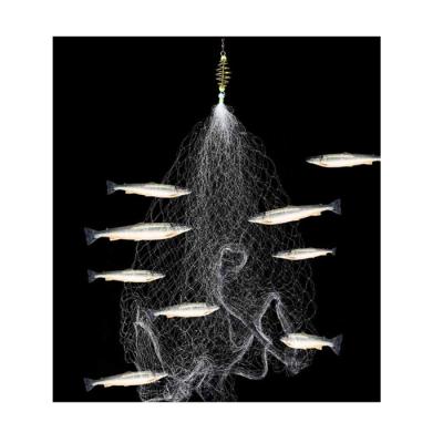 China Nylon Wire Rod Cast Fishing Net Fish Trap Design Fishing Mesh Net Fish Minnow Crab Crab Trap Lobster Shrimp Bait No Need Hooks for sale