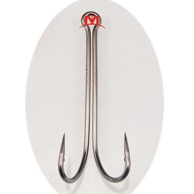 China High quality strong double hook hook stainless steel fishing hooks large double double for sale