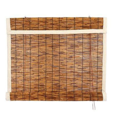 China 2021 Asian Zen Simple Reed Weaving Classic Natural Gardening Reed Curtain Blind for sale