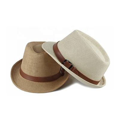 China Wholesale 2022 Fashion Shorts Striped Brim Straw Hat Paper Grass Leisure With Leather Belt Straw Hats For Women Men for sale