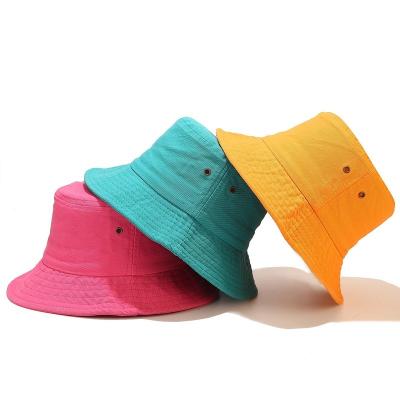 China 2022 Wholesale Picture Fashion Style Cloth Bucket Hats For Women Lady Men Unisex Sunshade Outside Four-season for sale