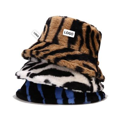 China 2022 New Picture Style Zebra-Stripe Bucket Hat For Outdoor Women Men Unisex Wholesale Custom In Winter Fisherman Hat for sale