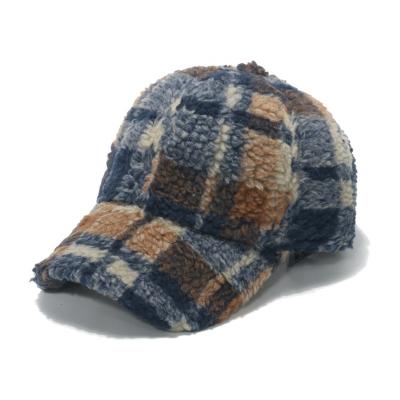 China New Style 6-Panel Logo Baseball Cap Customized Sport Plaid Hat Unisex Outdoor Travel In Winter Bulk Hats for sale