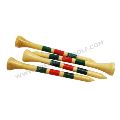 China 3 Circle Bamboo Bamboo Golf Tees, Stripe Tee Bamboo Cup Tees for sale