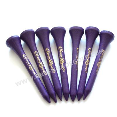 China Cheap Bulk BAMBOO Golf Bamboo Tees Special Purple Wood for sale