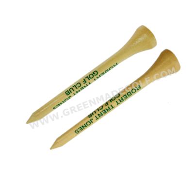 China Product BAMBOO Bamboo Logo Printed Golf Tee 70mm Winter Bamboo Bamboo Bat Handling Tees for sale