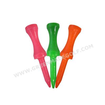 China Wholesale Wooden 54mm Colored Castle Wood Golf Tee Short Step Down Golf Tees for sale