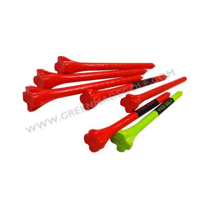 China Wooden Golf Tees Wholesale Golf Tees 83mm Colorful Wooden Bat Handling Tee for sale