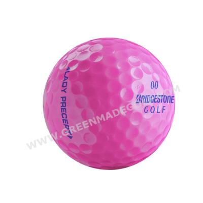 China Rubber+purple colored bulk surlyn golf balls for promotion golf gifts logo printed golf ball for sale