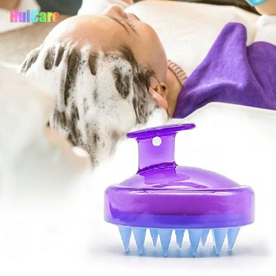 China Waterproof Shampoo Scalp Massage Brush Comb Hair Care Silicone Massager Head Rubbing Brush for sale