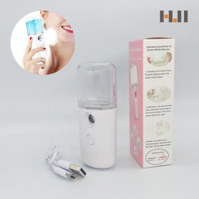 China Beauty Hotel Home USB Ultraschall Personal Handy Rechargeable Nano Mist Facial Skin 30Ml Jet Device for sale