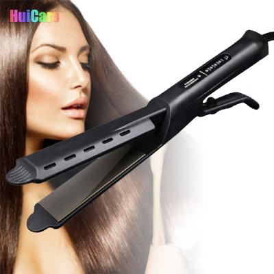 China Settings Adjustable Ceramic Flat Iron Fast Heat Heating Customized Multifunctional Gorgeous Salon Hotel Electric Hair Straightener for sale